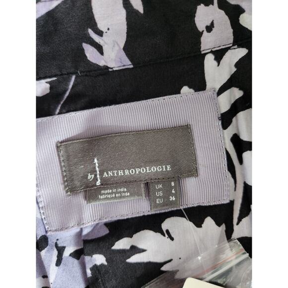 NWT Anthropologie Corset Shirt Mini Dress Size 4 Long Sleeve #G3413 - Picture 9 of 12